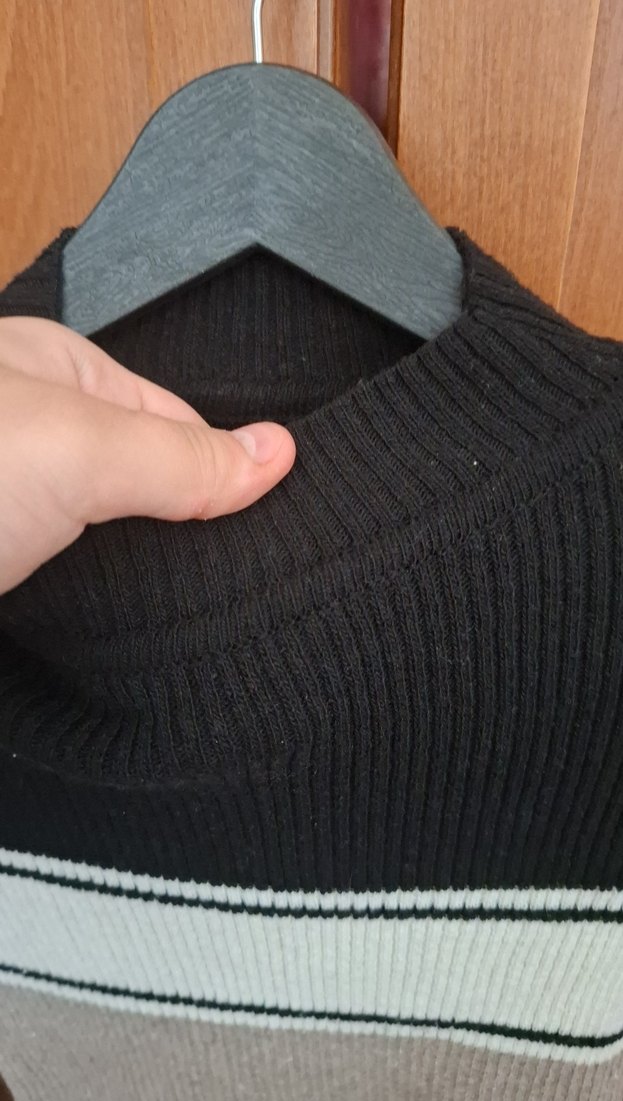 Kadın Boğazlı Triko Kazak - Görsel 3