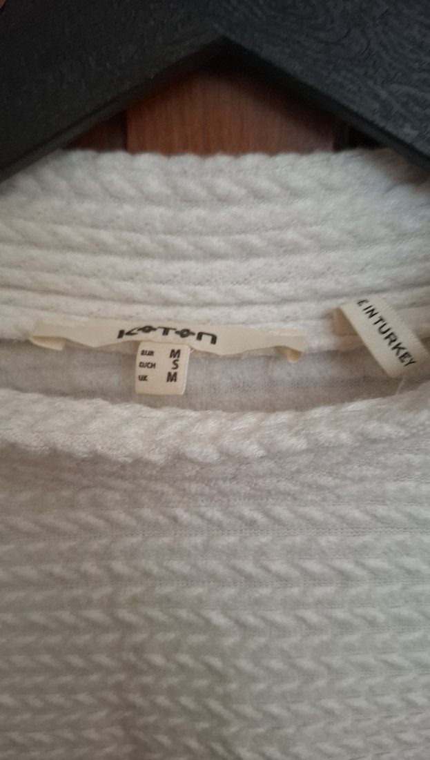 Kadın Beyaz Örgü Uzun Kollu Kazak - Görsel 4