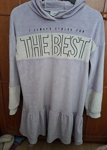 Mor Kapüşonlu çocuk Sweatshirt - Görsel 2