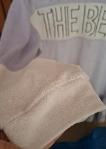 Mor Kapüşonlu çocuk Sweatshirt - Görsel 6