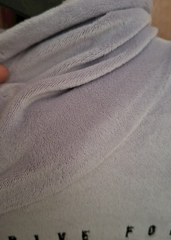 Mor Kapüşonlu çocuk Sweatshirt - Görsel 5