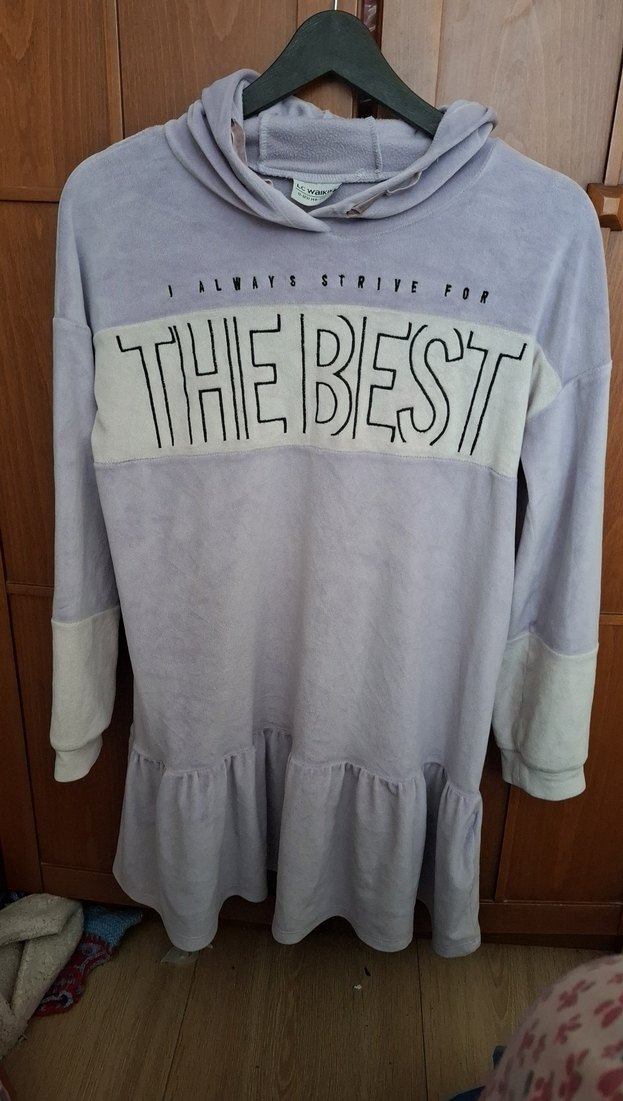 Mor Kapüşonlu çocuk Sweatshirt - Görsel 2