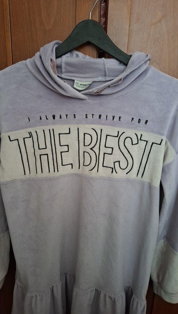 Mor Kapüşonlu çocuk Sweatshirt - Görsel 3