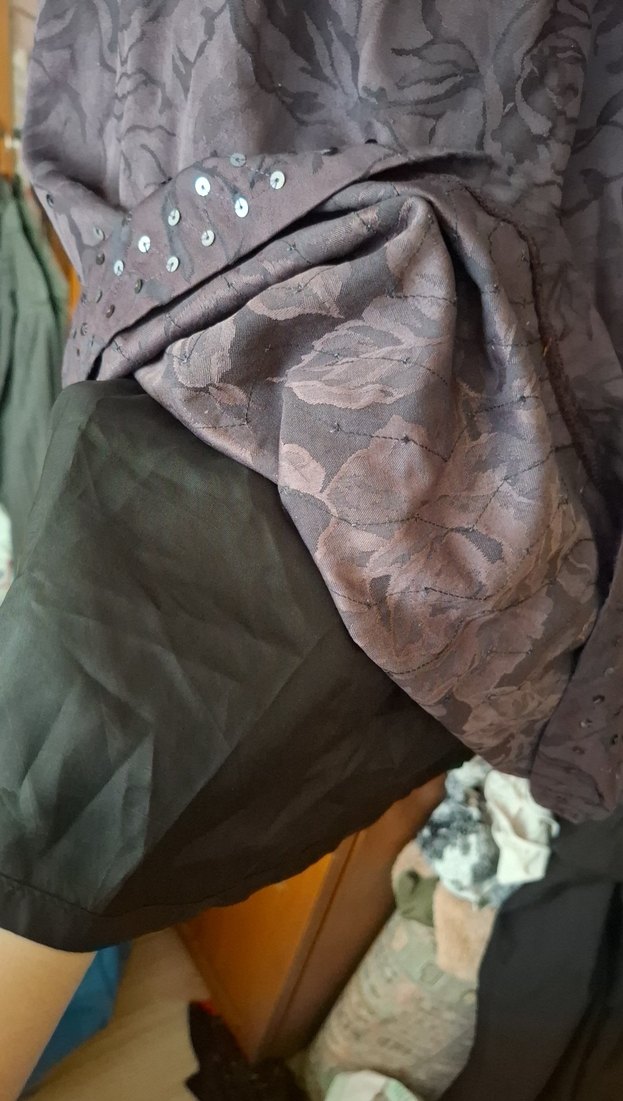 Gri Midi Drapeli Kadın Elbise - Görsel 5