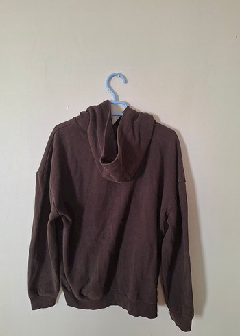 Kahverengi Kapüşonlu Kadın Sweatshirt - Görsel 6