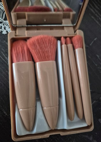 çanta boy makyaj fırça seti - Görsel 2