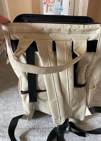 Beyaz Bebek Çantası, Sırt Çantası Modeli - Görsel 2