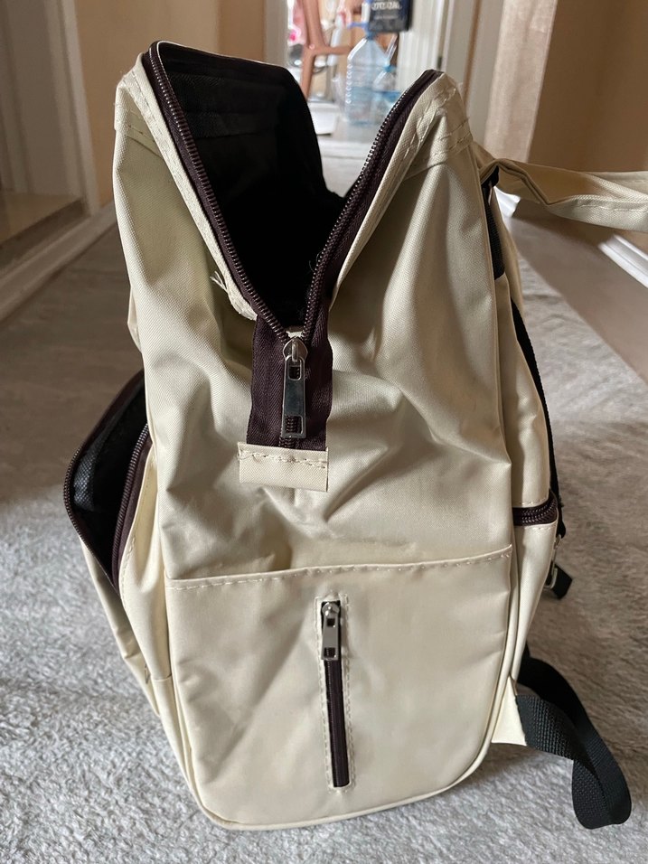 Beyaz Bebek Çantası, Sırt Çantası Modeli - Görsel 3