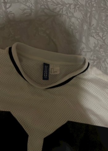 Gri Baskılı Rahat Kesim Erkek Beyaz Tişört - Görsel 2