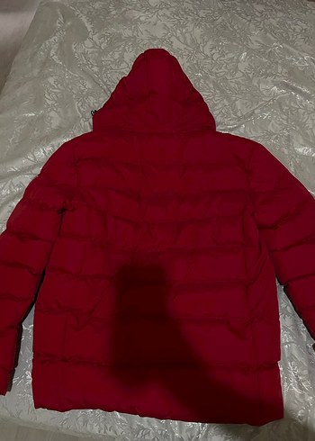 Kırmızı Fermuarlı erkek Kışlık Mont - Görsel 4