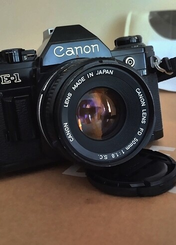 Canon AE-1 Siyah Body, 50mm. 