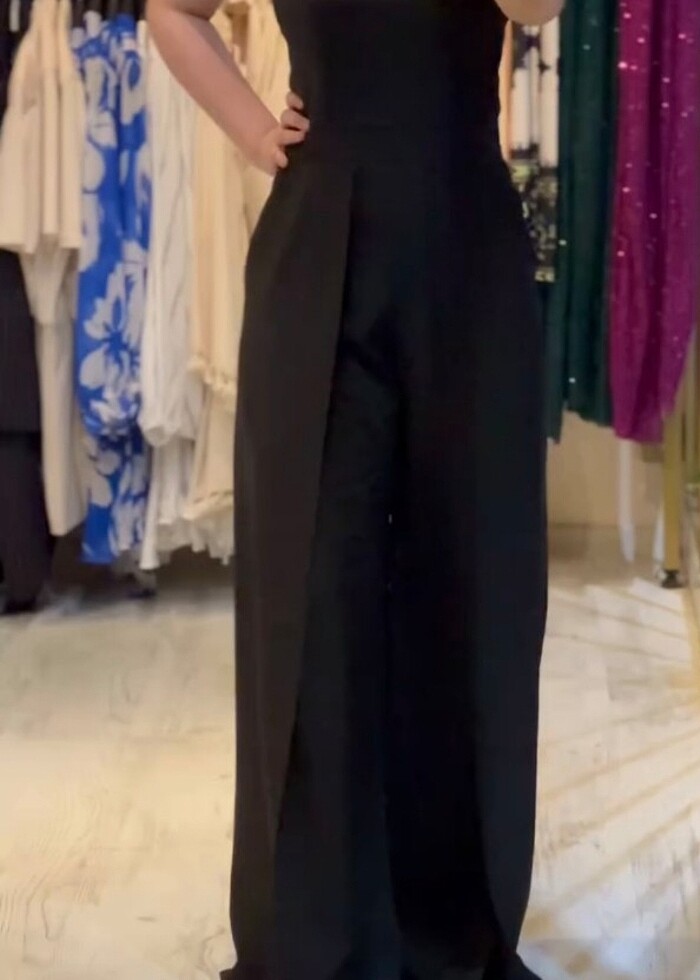 Yırtmaçlı şık tulum bedenleri mevcuttur etiketli  - Görsel 2