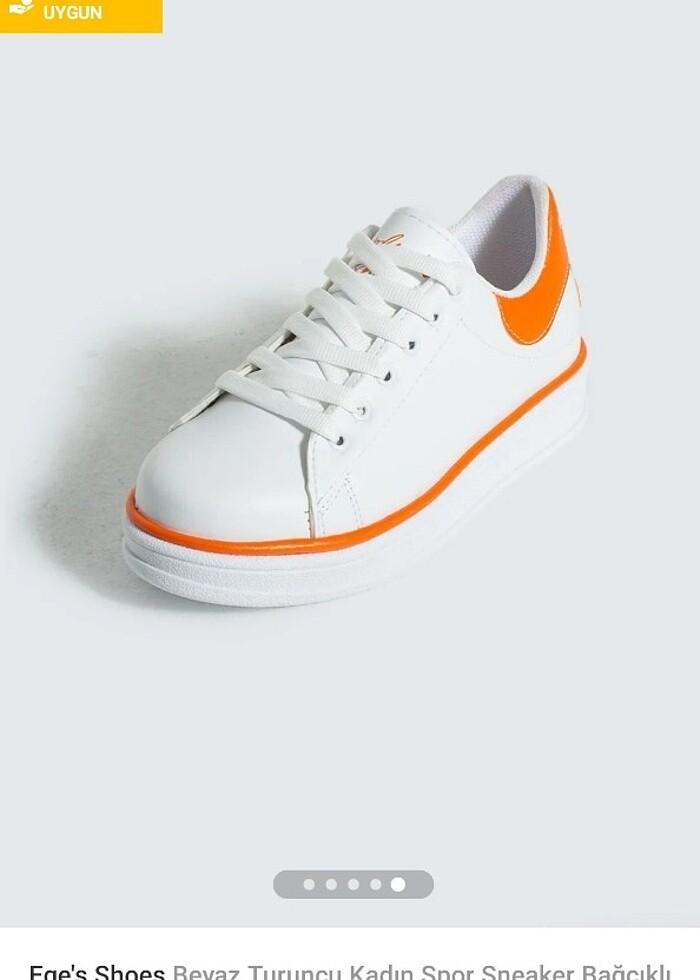 Kadın bağcıklı spor ayakkabı 38 no - Görsel 3