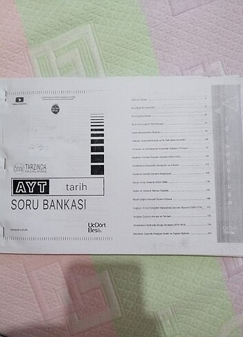 AYT Tarih Soru Bankası | Üç Dört Beş Yayınları