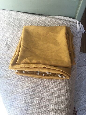 Sarı tül perde - Görsel 2