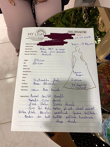 s Beden A kesim kedi kulağı model gelinlik