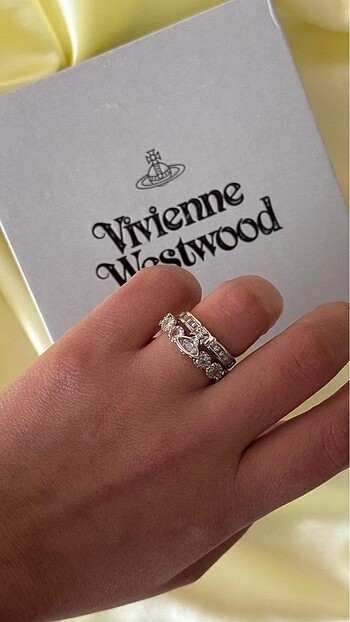 Vivienne westwood kadın taşkı yüzük ikili