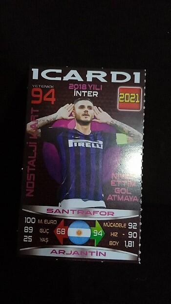 İcardi Inter nostanji kart 
