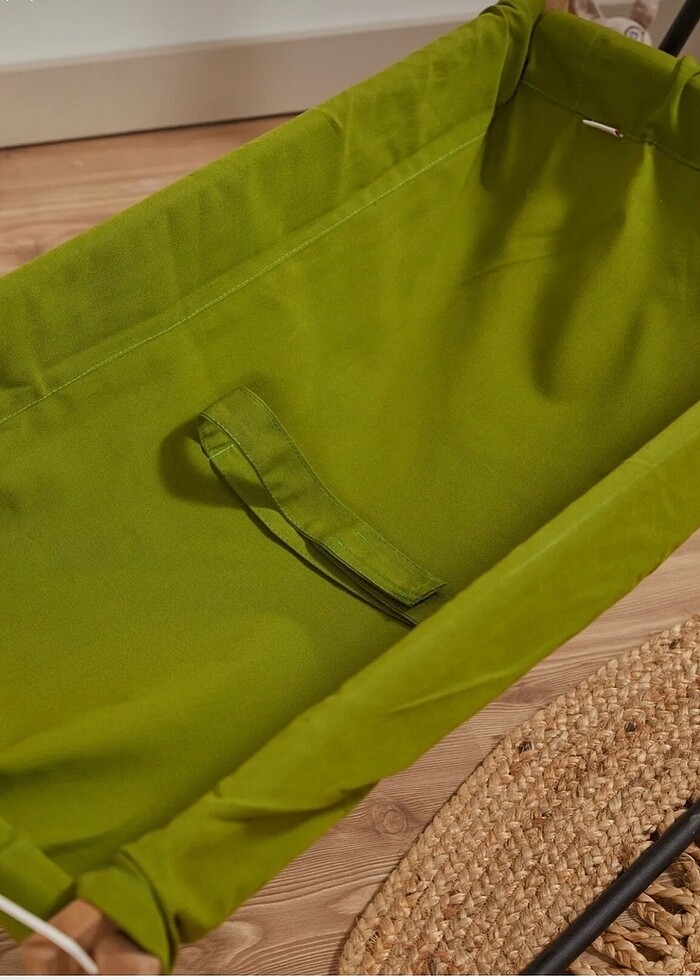 Svava Ahşap Bebek Hamak Beşik (Yeşil) - Görsel 3