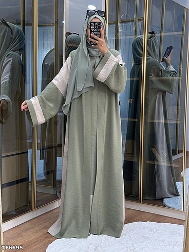 Tesettür abaya takım tesettür üçlü takım