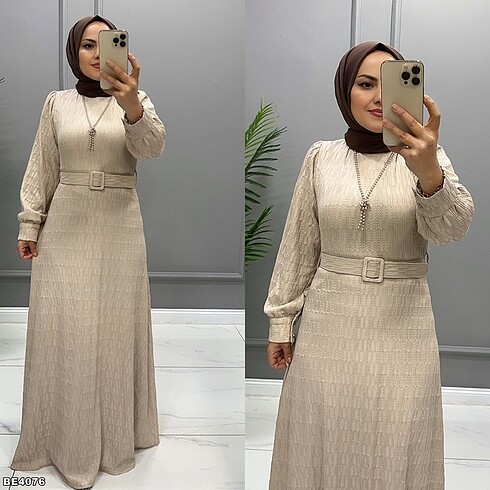 Tesettür örme elbise raşel kumaş elbise abiye elbise tesettür kı