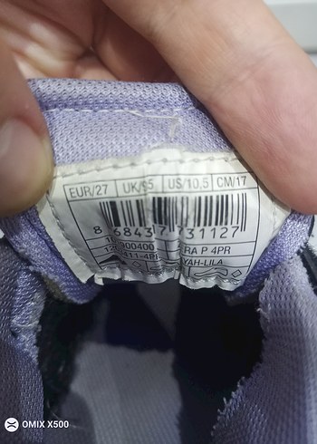 Kız Çocuk Siyah Spor Ayakkabı Velcro