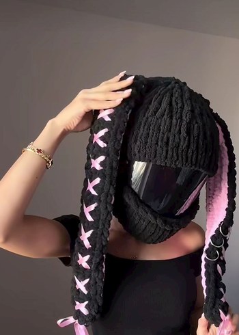 peluş kask kılıfı - Görsel 5