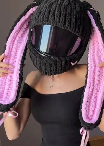 peluş kask kılıfı - Görsel 4