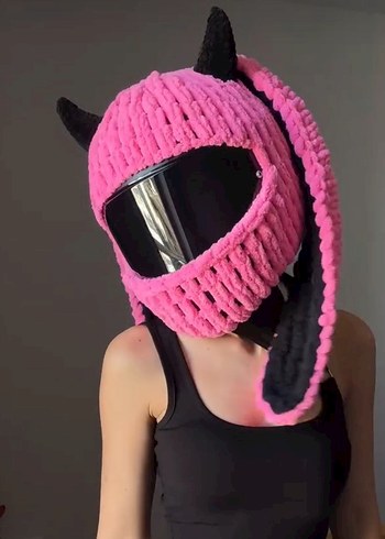 peluş kask kılıfı - Görsel 3