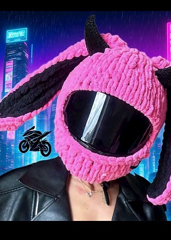 peluş kask kılıfı - Görsel 2