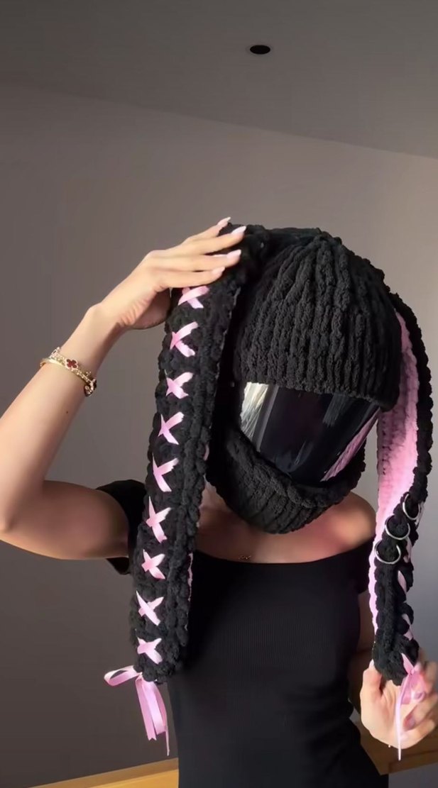 peluş kask kılıfı - Görsel 5