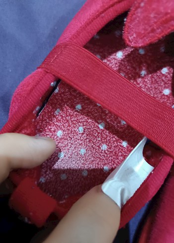 Kız Çocuk Pembe Minnie Nakışlı Ev Terliği - Görsel 5