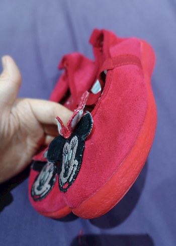 Kız Çocuk Pembe Minnie Nakışlı Ev Terliği - Görsel 2