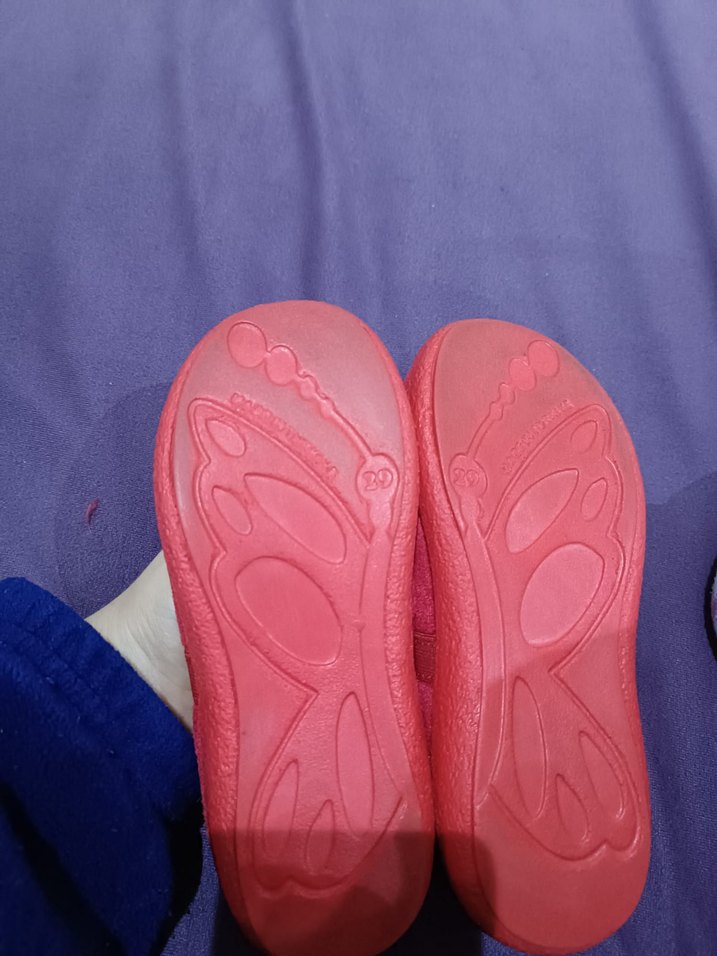 Kız Çocuk Pembe Minnie Nakışlı Ev Terliği - Görsel 4