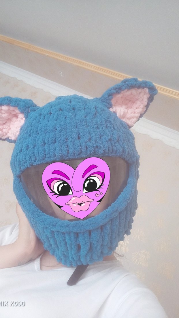 peluş kask kılıfı stitch - Görsel 2