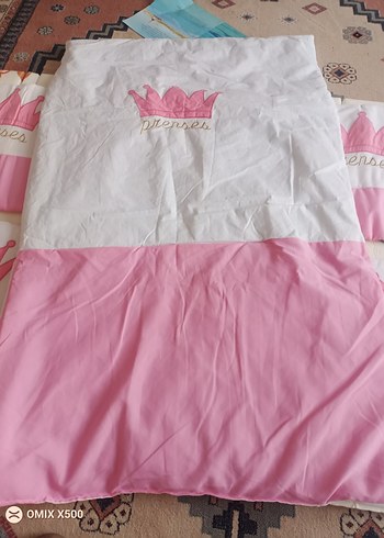 Pembe Baskılı Çocuk Uyku Seti - Görsel 4