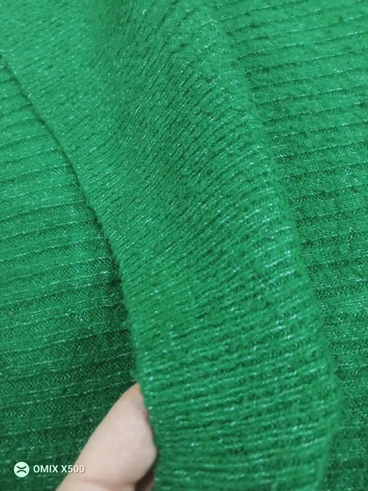 Yeşil Boğazlı Örgü Kadın Kazak - Görsel 4