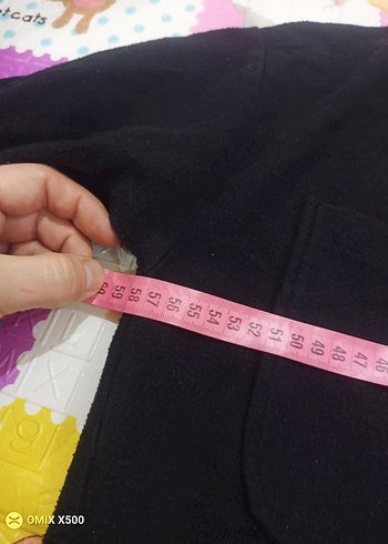 Siyah Kapüşonlu kaşe kumaş Ceket - Görsel 6