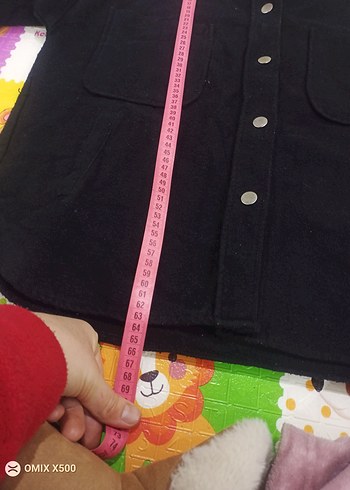 Siyah Kapüşonlu kaşe kumaş Ceket - Görsel 7