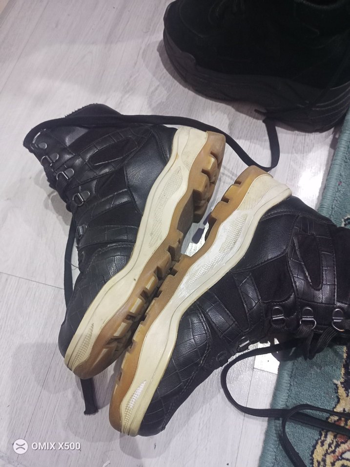 unisex Siyah Bağcıklı Sokak Stili Spor Ayakkabı - Görsel 5