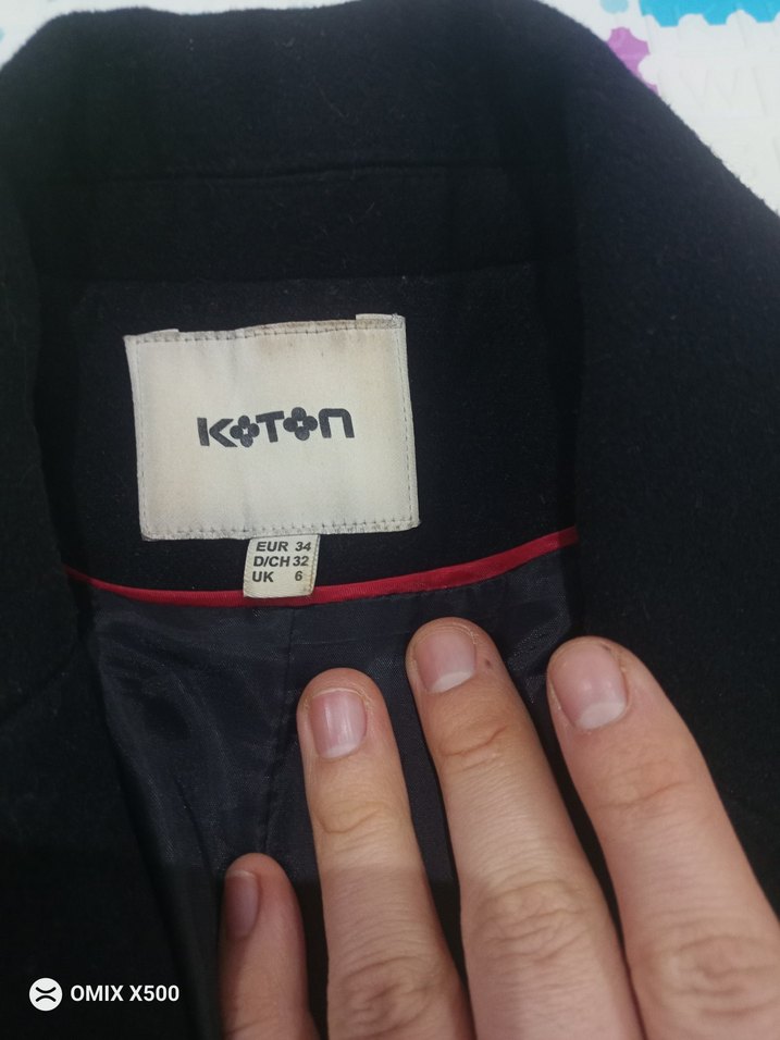 KoTon Siyah Uzun Kaban - Görsel 4