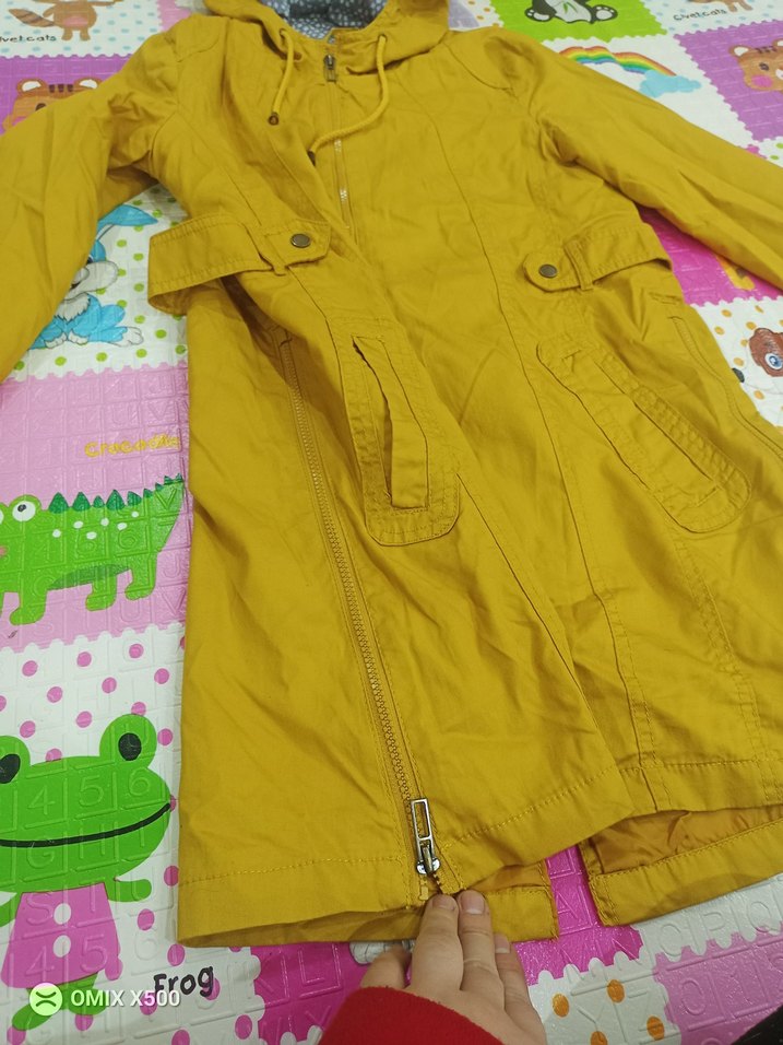 kadın trenç denim kumaş astarlı - Görsel 2