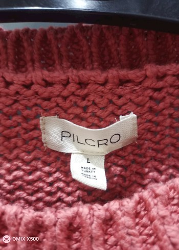 Pembe Örgü Kadın Kazak - Görsel 2