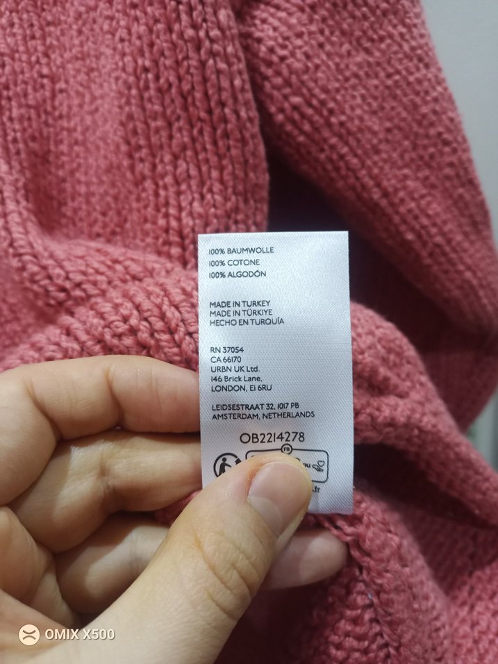 Pembe Örgü Kadın Kazak - Görsel 3