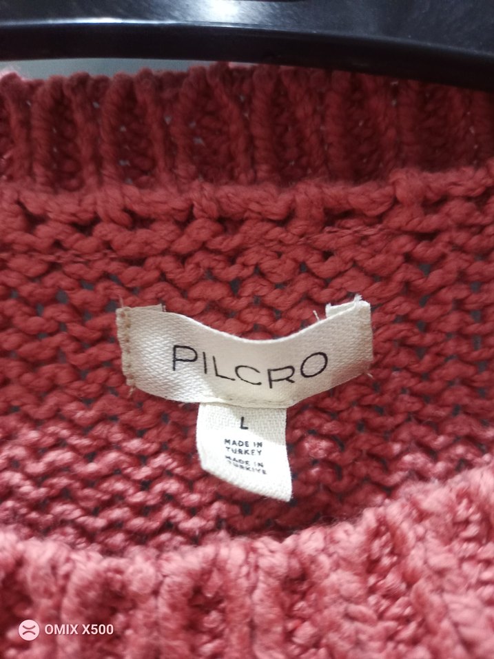 Pembe Örgü Kadın Kazak - Görsel 2