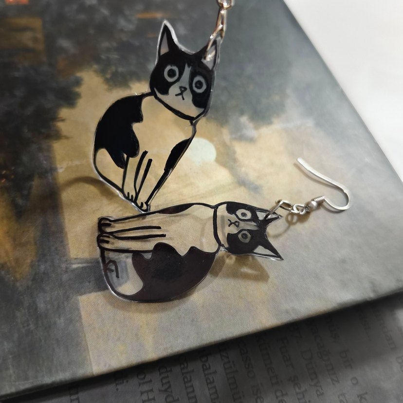 kedili küpe - Görsel 2