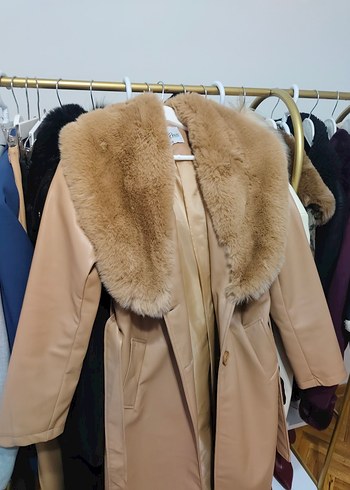 Kürk Detaylı deri Ceket - Görsel 7