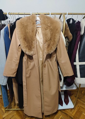 Kürk Detaylı deri Ceket - Görsel 6