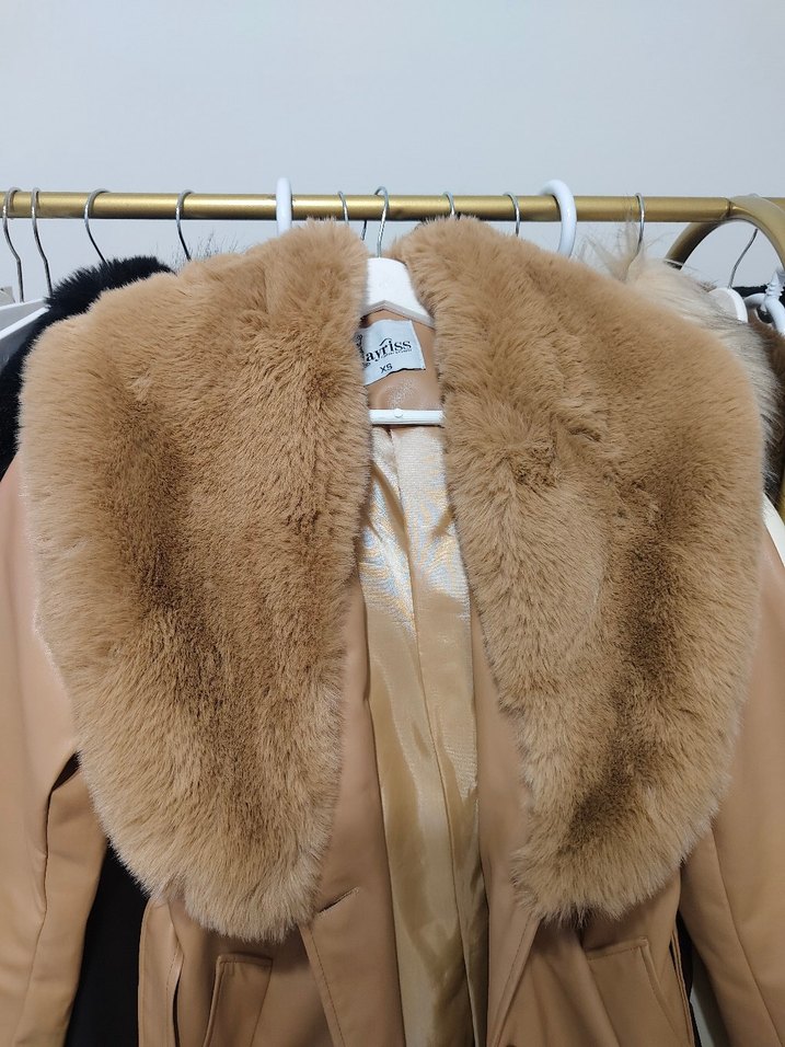 Kürk Detaylı deri Ceket - Görsel 3