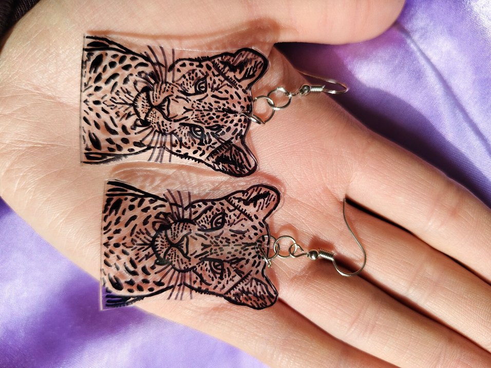 Leopar küpe - Görsel 5